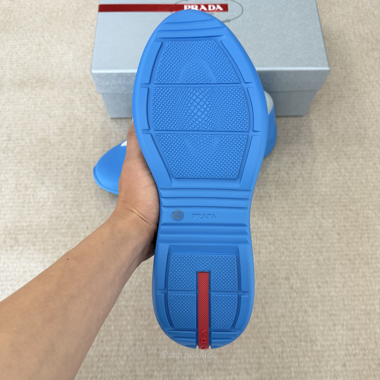 Prada Americas Cup Icon Soft Blue Sneakers (4) - www.newkick.vip